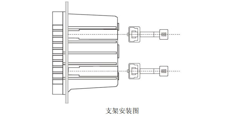 米科MIK-EC8.0在線電導(dǎo)率測(cè)試儀支架安裝圖
