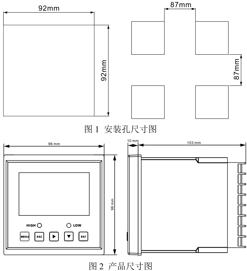 MIK-pH160S產品尺寸