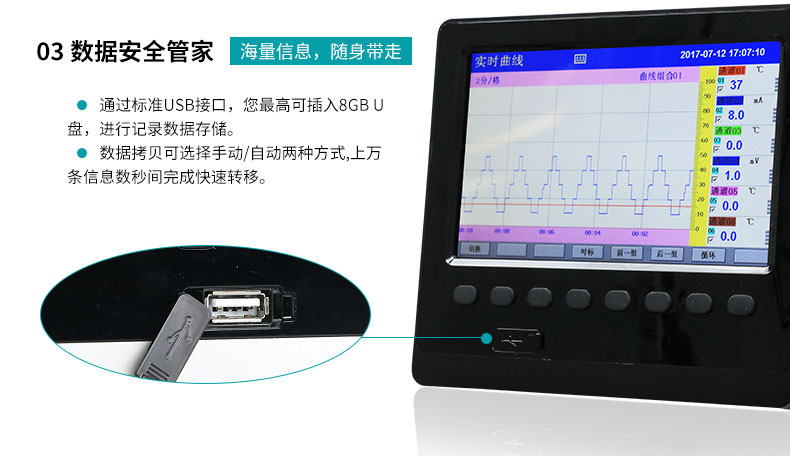 米科MIK-R6000C彩色無紙記錄儀數(shù)據(jù)安全管家